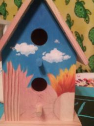 Acrylic birdhouse for my mom